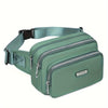 Women's Nylon Zipper Clutch Bag - Solid Color with Polyester Lining