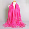 Lace Bridal Shawl – Embroidered Wedding Scarf with Tassels, Windproof Head Wrap & Church Veil