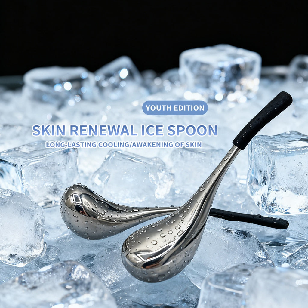 Stainless Steel Facial Ice Globe — Odorless Reusable Face & Eye Massager, Battery-Free