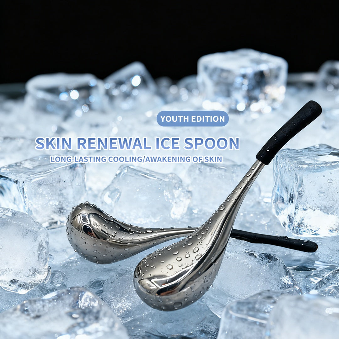 Stainless Steel Facial Ice Globe — Odorless Reusable Face & Eye Massager, Battery-Free