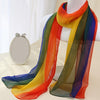 Gradient Gauze Scarf Lightweight Breathable Sunscreen Shawl for Women