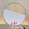 Rhinestone Embellished Evening Clutch with Shoulder Strap – Elegant Party & Wedding Handbag