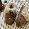 Women's Cozy Plush Bow Indoor Slippers - Soft Fleece Lining, EVA Sole, Machine Washable, Cute Cartoon Design