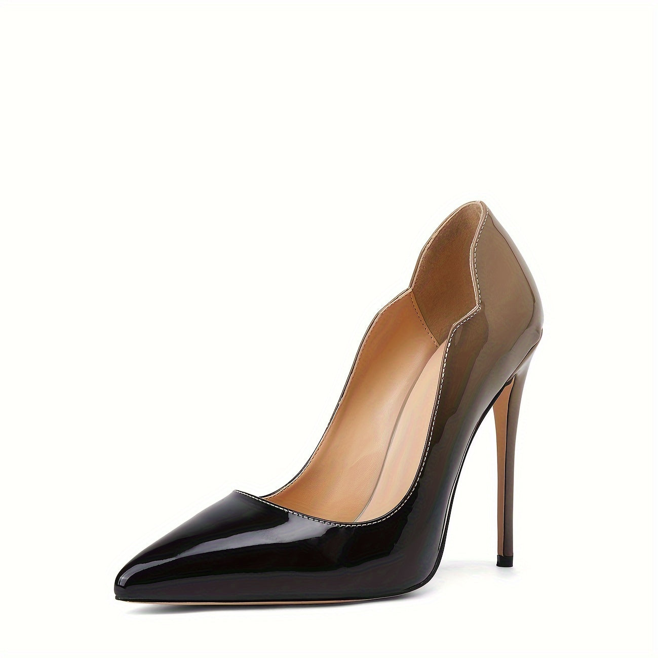 Women's Gradient D'Orsay Stiletto Pumps — Pointed Toe Slip-On Heels for Evening, Party & Formal