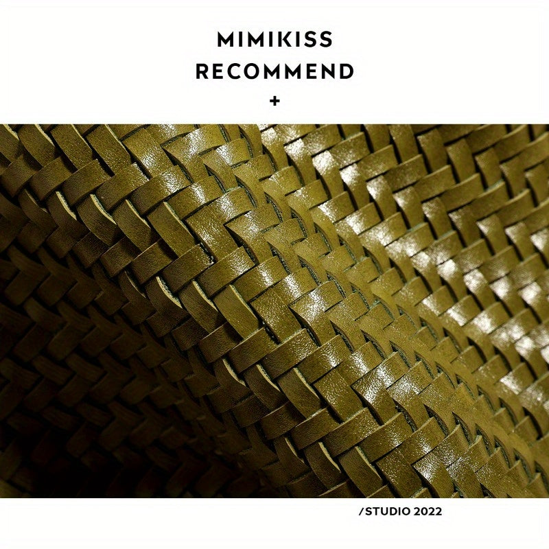 Handmade Woven Bucket Bag for Women - Large Capacity Single-Shoulder Crossbody Tote