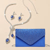Sparkling Evening Clutch with Detachable Chain – Bridal Wedding & Prom Handbag