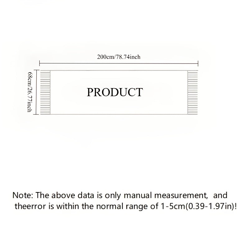 Women's Tassel Long Scarf - Lightweight All-Season Polyester Shawl & Air-Conditioning Wrap