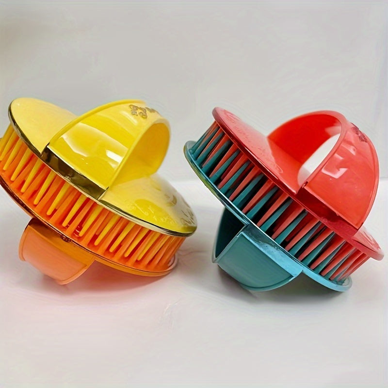 LATTBY 2-Pack Scalp Massager & Shampoo Brush – Dual-Head Soft Rubber Bristles, Ergonomic ABS Handle for Deep Cleansing & Hair Growth (No Electricity)