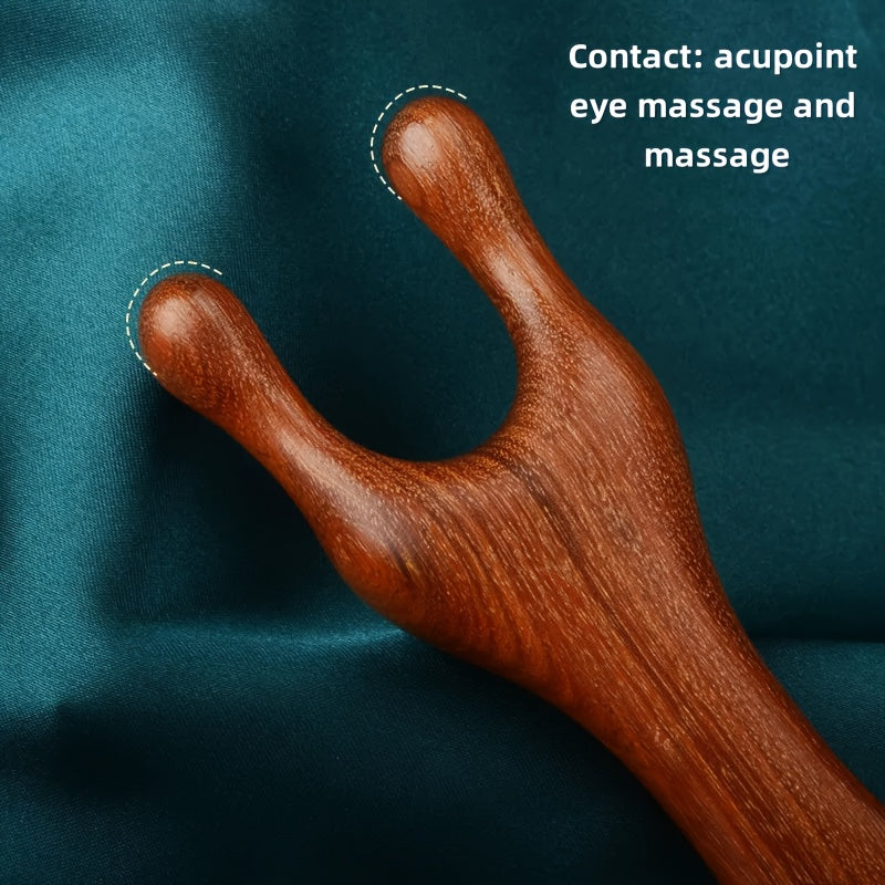 2-Pack Deer Antler 6-Claw Massage Comb – Dual-Purpose Scalp, Head & Facial Meridian Massager for Hair Detangling & Shaving Prep