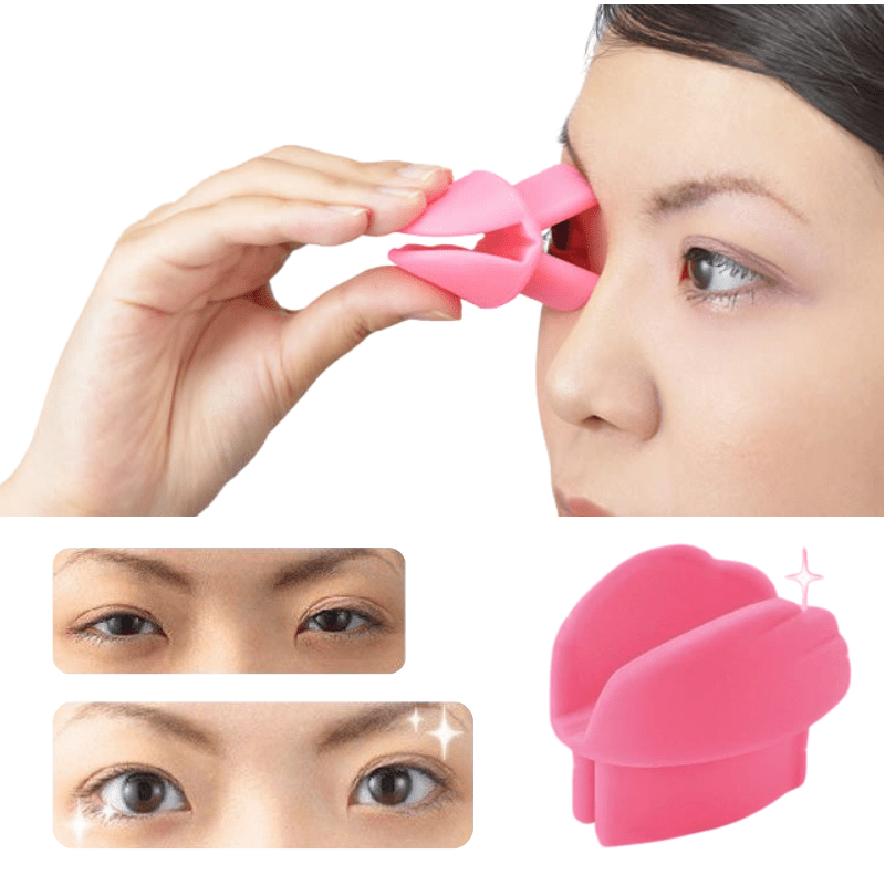 Handheld Silicone Eye Contour Massager & Trainer – Under-Eye Massager for Puffiness & Firming (Light Beige)