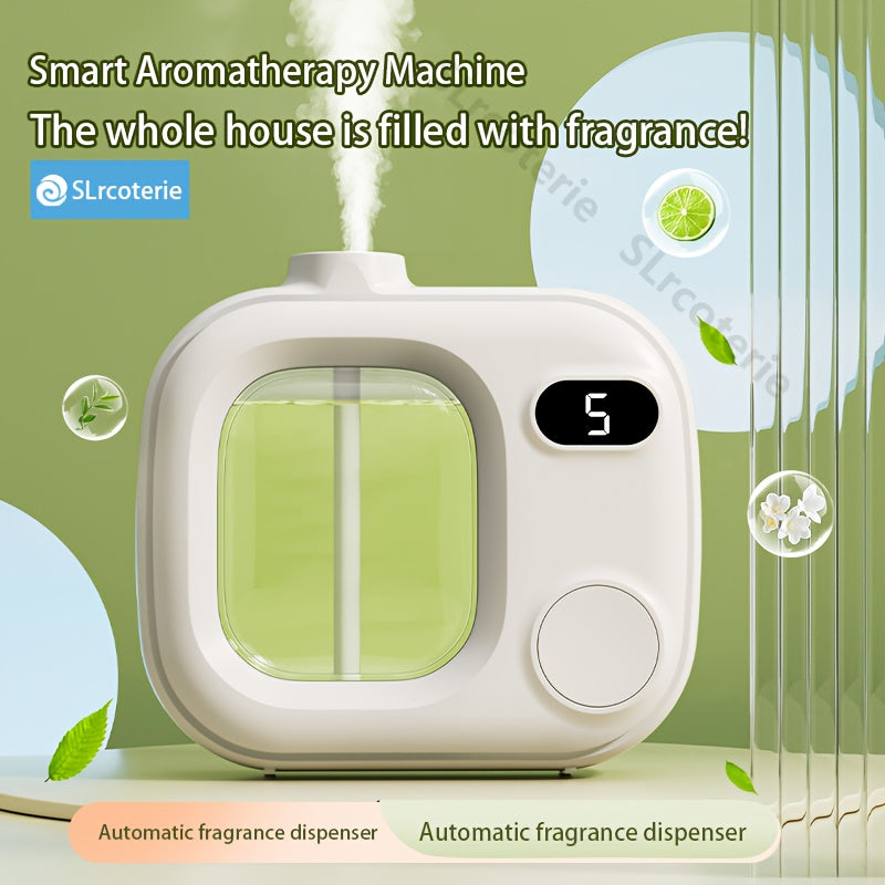 Portable Rechargeable Aroma Diffuser — One-Button, 5-Speed Adjustable Timer, USB Charging, Empty Bottle for Essential Oils & Perfume