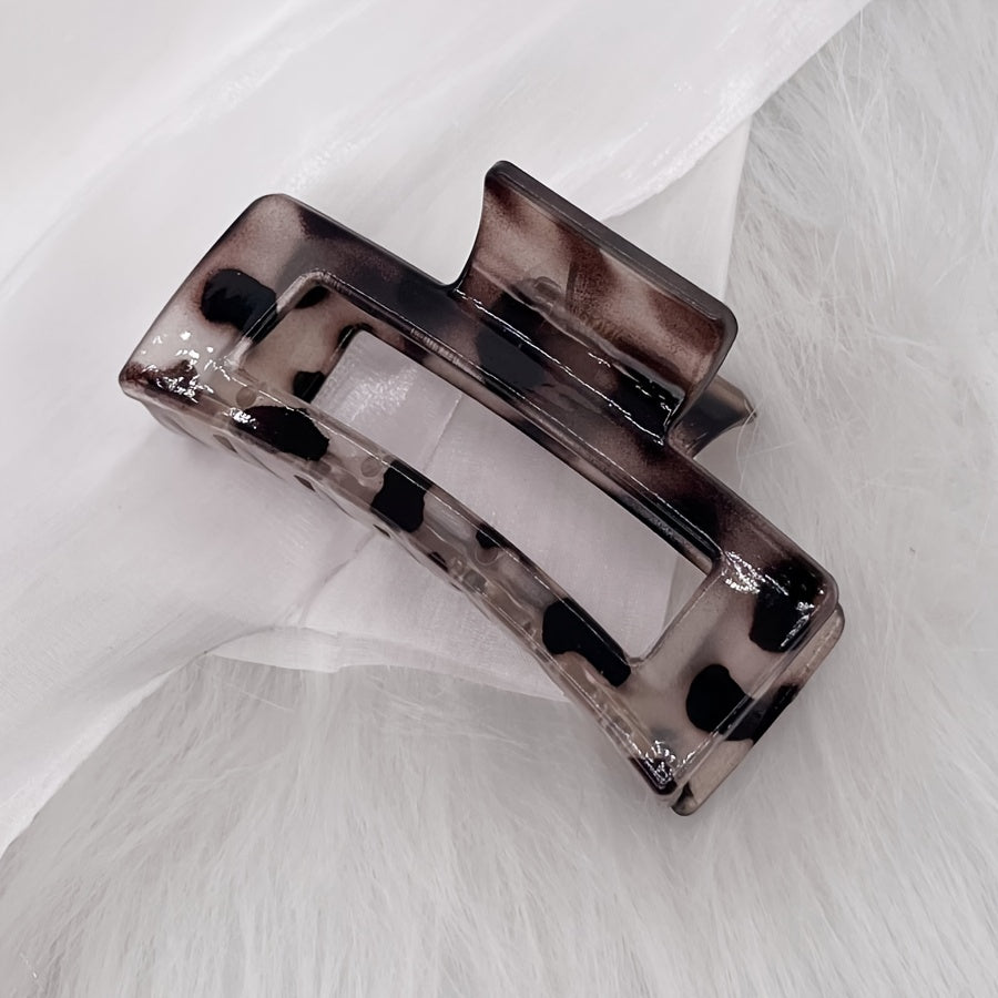 Multicolor Large Acrylic Rectangle Hair Clip Thick Resin Claw for Long Thick Hair Nonslip Jaw Clip