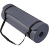 BalanceFrom 1" (25 mm) Extra Thick Yoga Mat - 71 in x 24 in (180 x 61 cm) High-Density Non-Slip Pilates & Exercise Mat with Carry Strap