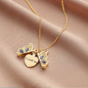 Openable Butterfly Pendant Necklace with 'I Love You' Lettering – Romantic Valentine's Day Jewelry Gift
