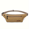 Tactical Canvas Waist Pack - Adjustable Multi-Pocket Fanny Pack for Hiking & Outdoor Activities (Black, Brown, Olive Green)