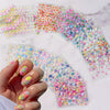 30 Sheets 3D Flower Nail Stickers – Glossy Glitter Vinyl Press-On Nail Decals, Multicolor Daisy Rose Tulip Lily Hibiscus Cherry Blossom, Salon-Quality Manicure Accessories
