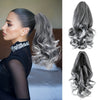 SLEEKCUTE Curly Wavy Clip-In Ponytail Extensions – High-Heat Synthetic Hair for Instant Volume & Natural Bounce