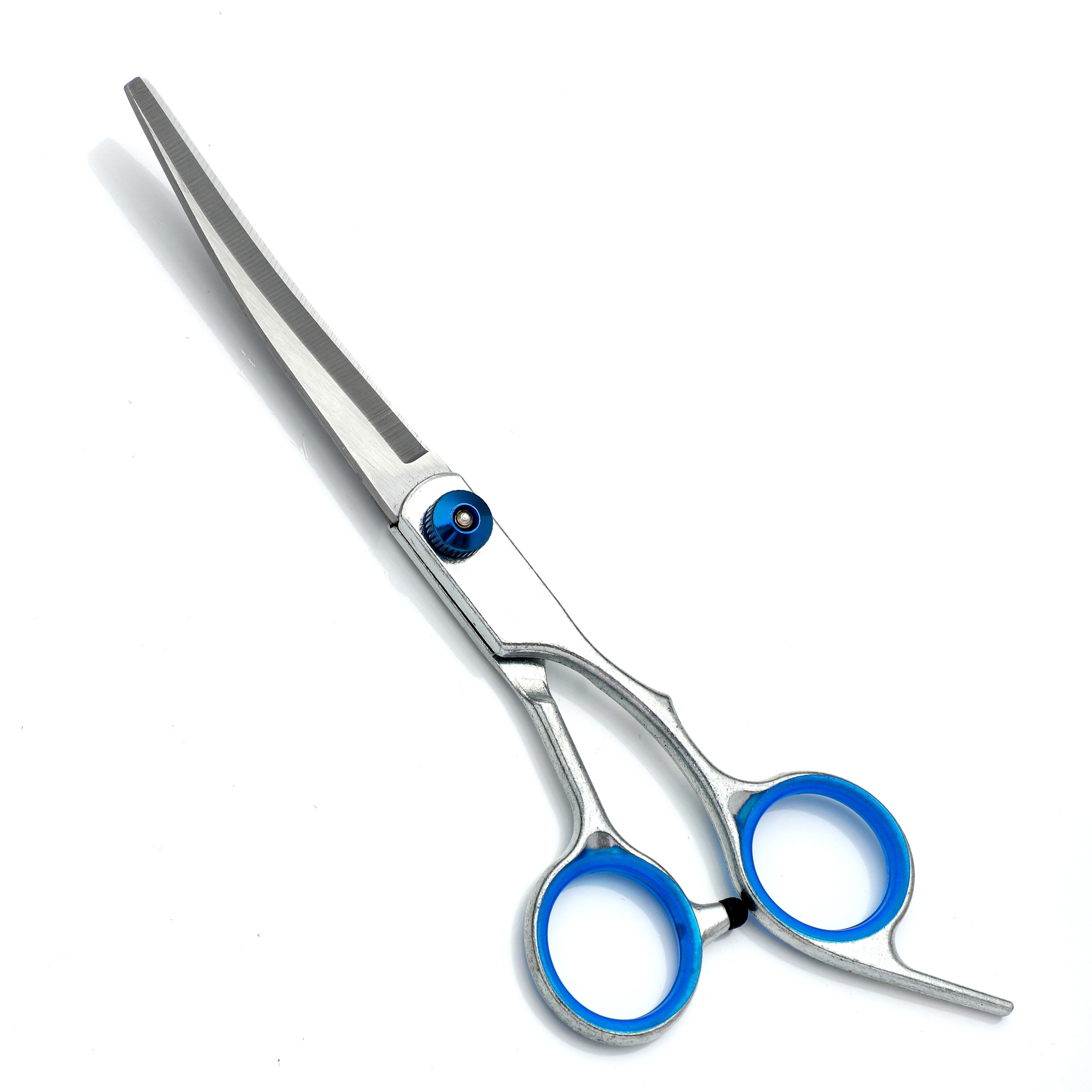 Professional 6-Inch (15 cm) Hairdressing Scissors – 3Cr13 Hypoallergenic Thinning & Cutting Shears with Ergonomic Blue Handles, Unisex Salon & Home Barber Tools