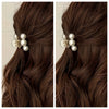 Faux Pearl Rectangle Hair Clip for Women — Strong Hold for Thick & Thin Hair, Minimalist Barrette, Valentine's Day Gift