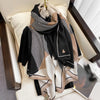 Lightweight Winter Scarf for Women, Imitation Silk Shawl Neckerchief Wrap