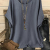 Women's Casual Summer Blouse – Crew Neck Short Sleeve Loose Fit Beach & Vacation Top