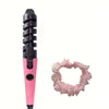 Professional 19mm Spiral Curling Wand – 110V 45W US Plug, Pink & Black Hair Curler