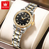 OLEVS Women's Automatic Mechanical Watch – Stainless Steel Bracelet, Luminous Dial & Date Window, Polished Formal Timepiece