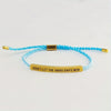 Don't Let Hard Days Win Adjustable Stainless Steel Tube Bracelet - Handmade Inspirational Gift for Women & Men