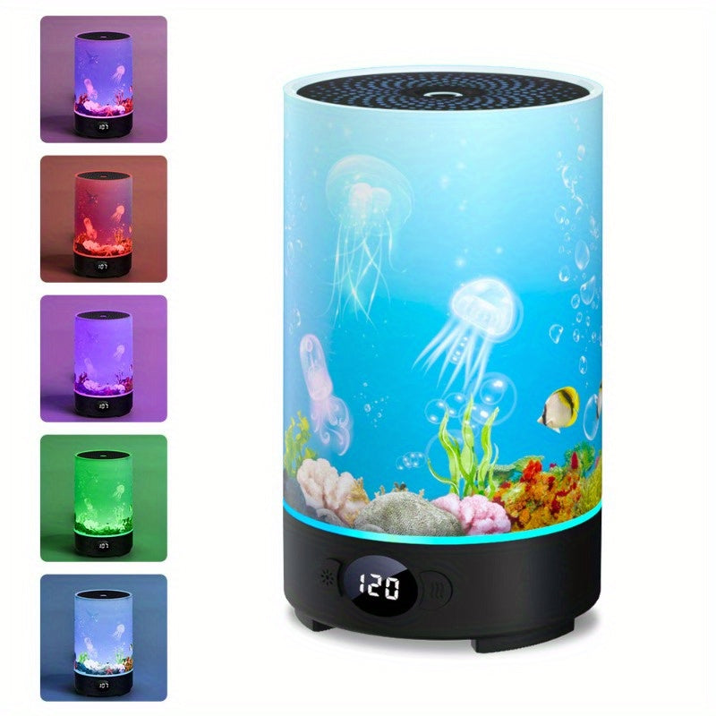 HOTU Smart Aroma Diffuser & Humidifier with RGB Mood Light, 4 Mist Modes, 6.76 oz (200 ml) USB-Powered, Auto Shut-Off, Quiet Color-Changing LED for Bedroom, Office, Yoga