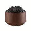 Campfire Desktop Humidifier & Aroma Diffuser — Soundwave Ultrasonic, Real Flame Effect, Dual Mist, Quiet USB Humidifier with LED Night Light & Auto Shut-Off (Black, Red, Purple, Green, Gold, Brown)