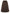Plus Size A-Line Winter Maxi Skirt, Brown Wrinkle-Resistant Dress-Like Skirt with Decorative Buttons, Wide Swing, Machine Washable