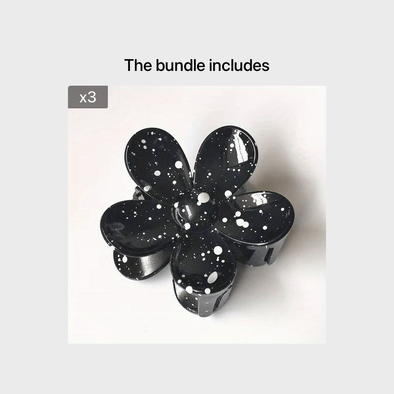 Flower Frosted Candy Hair Claw Clip – Non-Slip Strong Hold Jaw Clip for Women & Girls