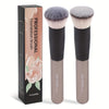 Flawless Large Flat-Top Foundation Brush, Ultra-Soft Nylon Bristles, Black Handle