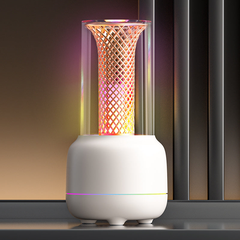 USB Desktop Humidifier & Aromatherapy Diffuser with Timer and Colorful Ambient LED Light for Home & Office