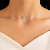 Minimalist Heart Pendant Necklace with Invisible Fishline Chain, Delicate Zinc Alloy Jewelry for Women
