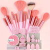 Complete Makeup Brush Set – Soft Synthetic Brushes for Foundation, Blush, Eyeshadow, Eyebrow & Lip | Travel-Friendly, Beginner to Professional Gift
