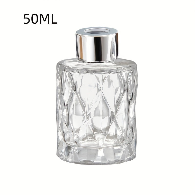 Glass Aromatherapy Diffuser - Flameless Transparent Bottle for Bathroom & Bedroom Vintage Home Decor