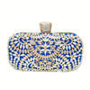 Hollow Rhinestone Flower Box Clutch – Women's Evening Bag for Wedding, Prom & Party