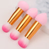 Double-Ended Purple Makeup Sponge & Brush Set — 1 or 3-Pack