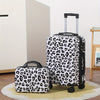 2-Piece 20-Inch Carry-On Luggage Set with Makeup Case — Lightweight Hardshell Spinner Suitcases with Combination Lock for Women