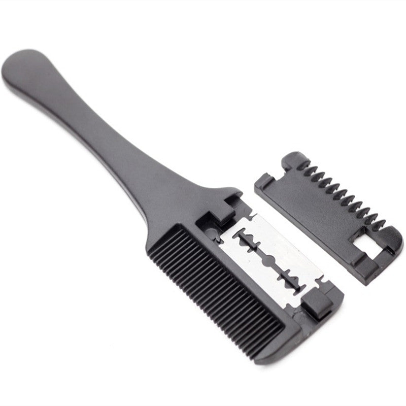 Salon-Grade Hair Thinning Comb with Razor Blade for Trimming & Styling