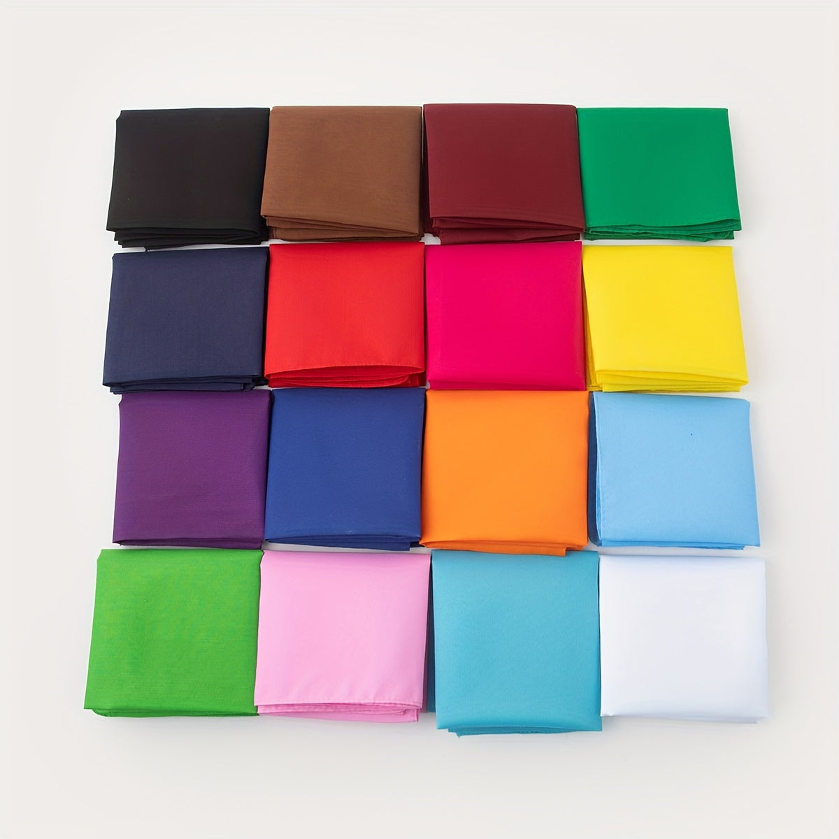 Elegant Women's Solid Square Scarf - Soft Polyester Neck Wrap, Shawl & Headscarf for Casual & Formal Wear