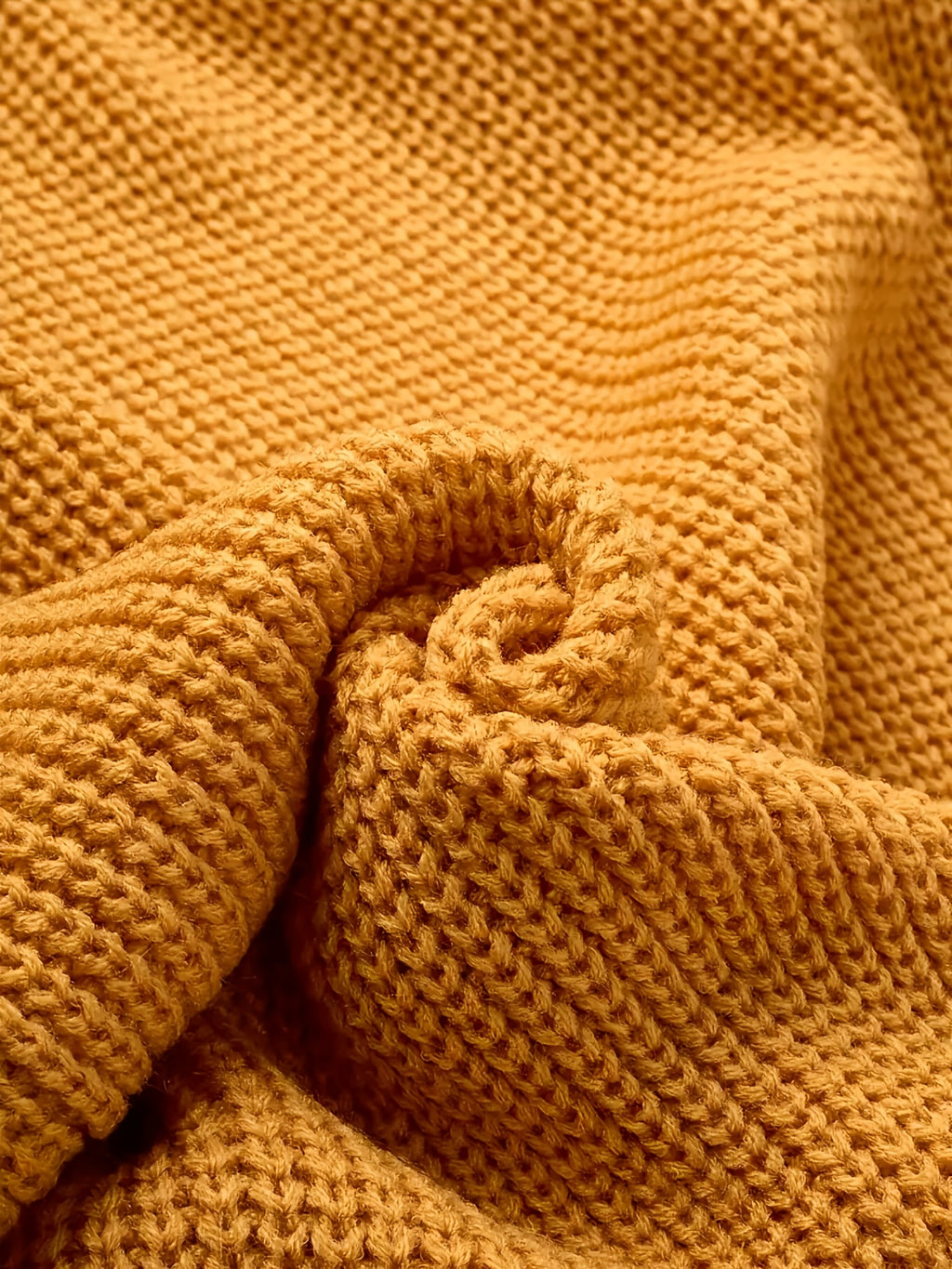 Round Neck Twist Corduroy Sweater Dress — Long Sleeve Knit, 100% Acrylic