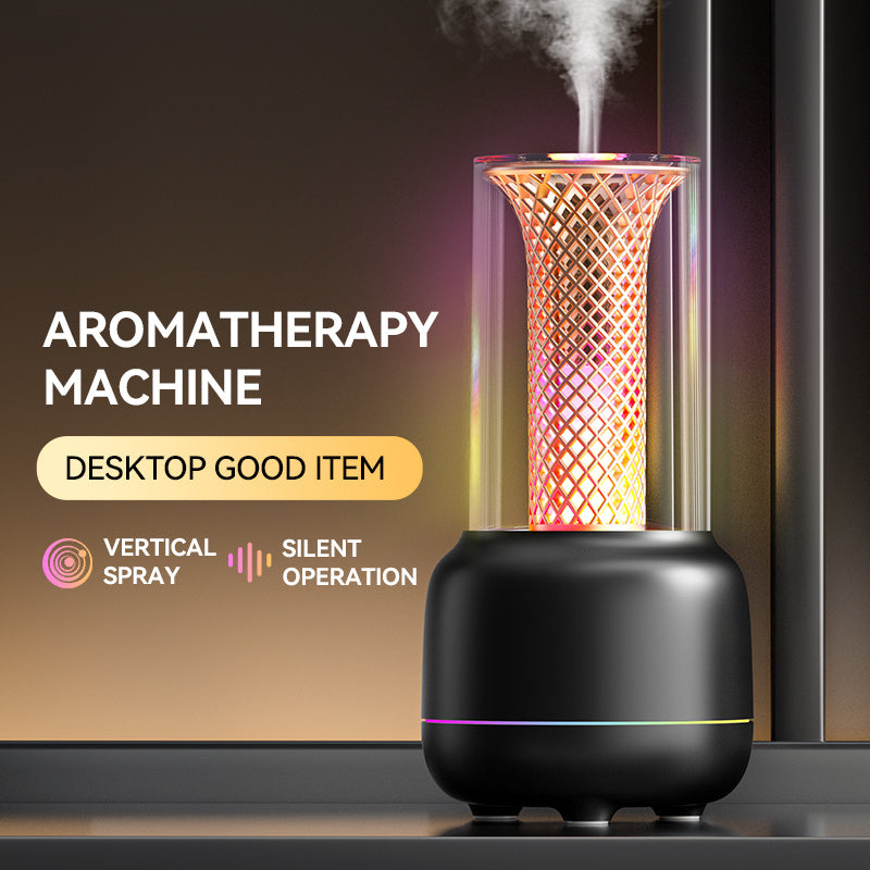USB Desktop Humidifier & Aromatherapy Diffuser with Timer and Colorful Ambient LED Light for Home & Office