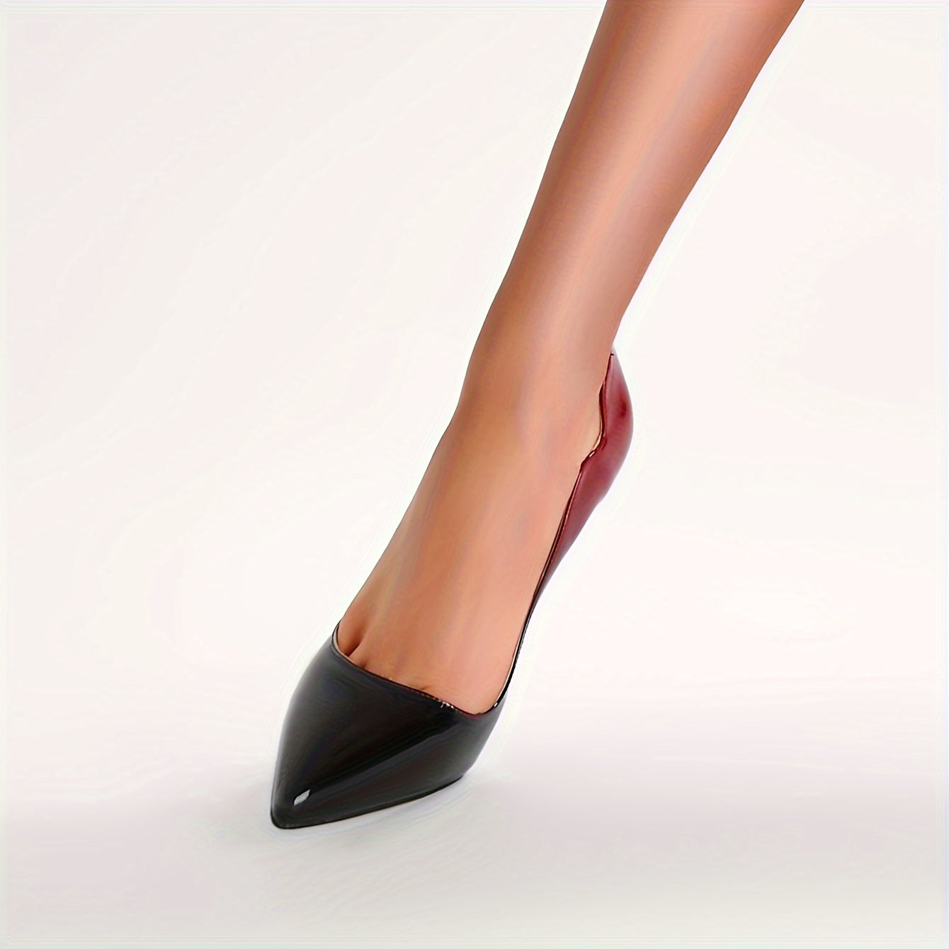 Women's Gradient D'Orsay Stiletto Pumps — Pointed Toe Slip-On Heels for Evening, Party & Formal