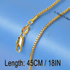 18K Gold-Plated Copper Neck Chain for DIY Pendant Necklaces & Handmade Accessories