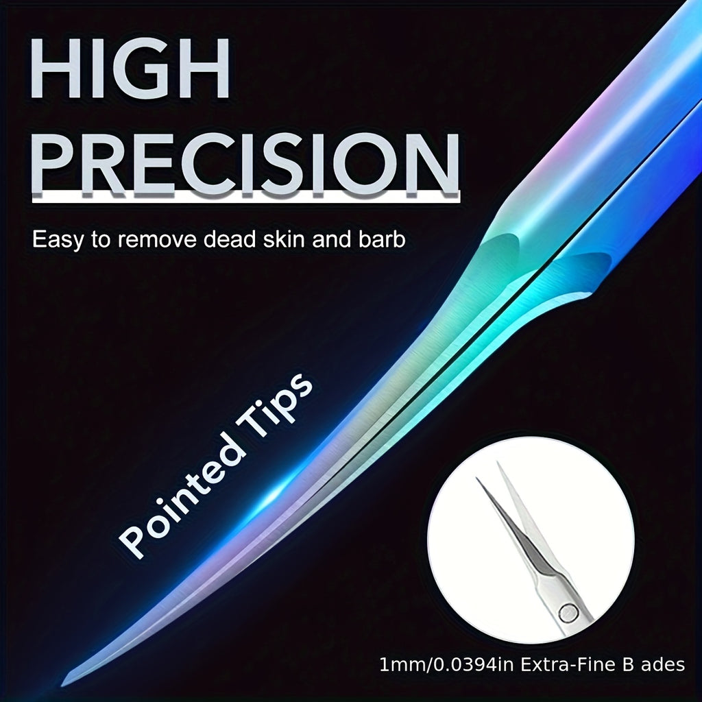 Stainless Steel Cuticle Scissors & Clipper Set – Precision Dead Skin Remover Manicure Tool