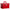 Retro Leather-Look Makeup Train Case with Combination Lock — 12.5 in (32 cm) Red Crocodile Cosmetic Organizer