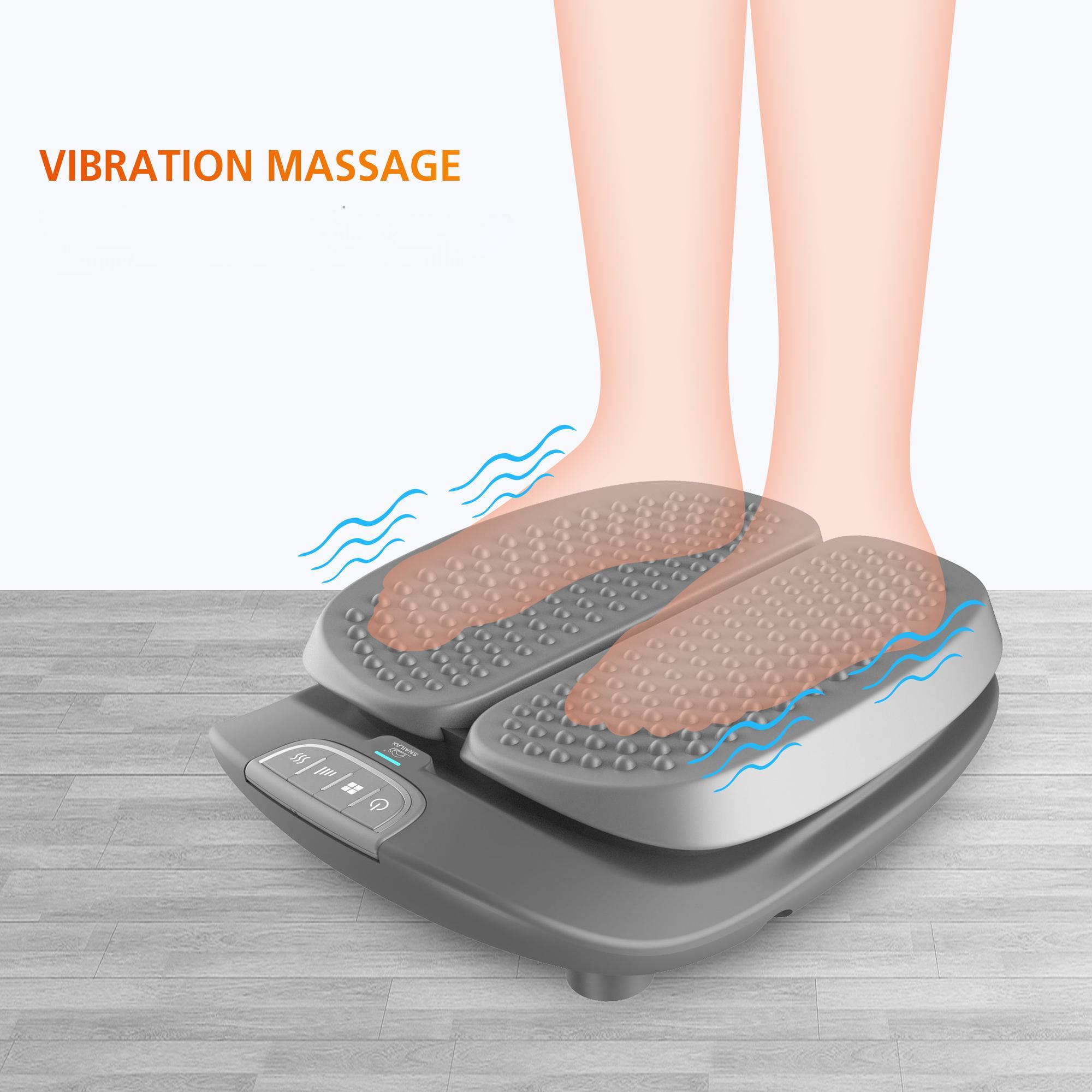 Snailax Foot Massager with Heat & Remote — Vibration Therapy for Feet, Calves & Legs, 3 Modes, Washable Cover