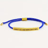 Don't Let Hard Days Win Adjustable Stainless Steel Tube Bracelet - Handmade Inspirational Gift for Women & Men